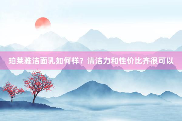 珀莱雅洁面乳如何样？清洁力和性价比齐很可以